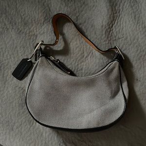 Authentic gently used Coach small hobo bag. Black and gray  color